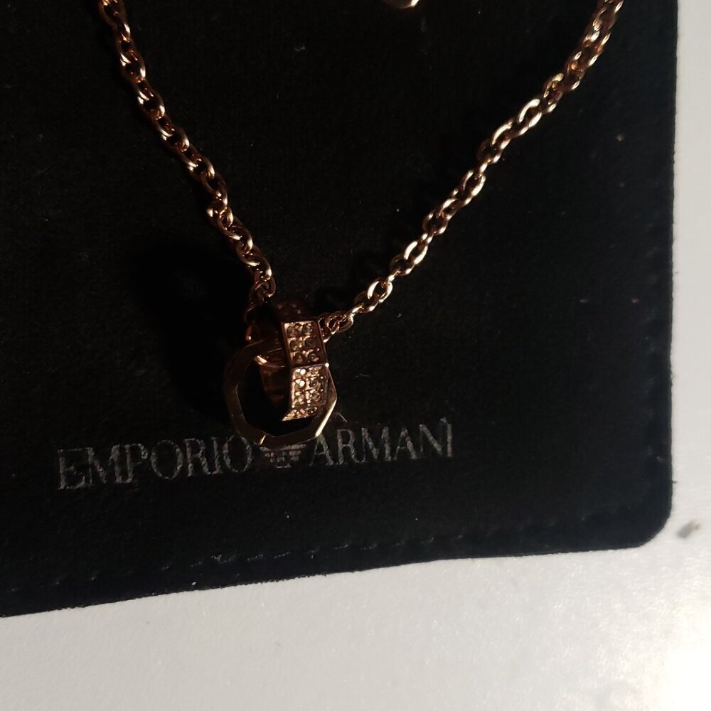 Emporio Armani Rose Gold-Tone Chain Bracelet - Picture 4 of 14